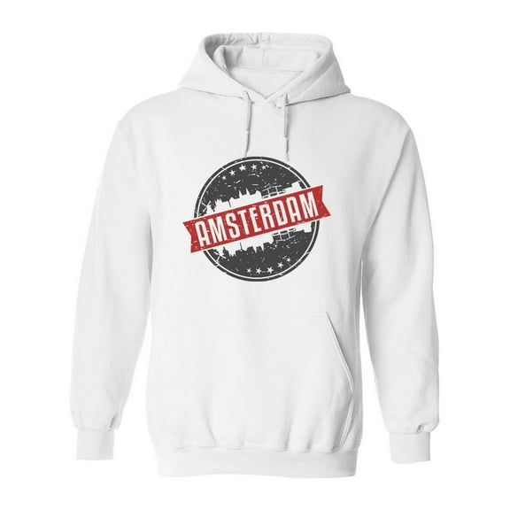 Amsterdam Emblem Hoodie Men -Image by Shutterstock, Male x-Large