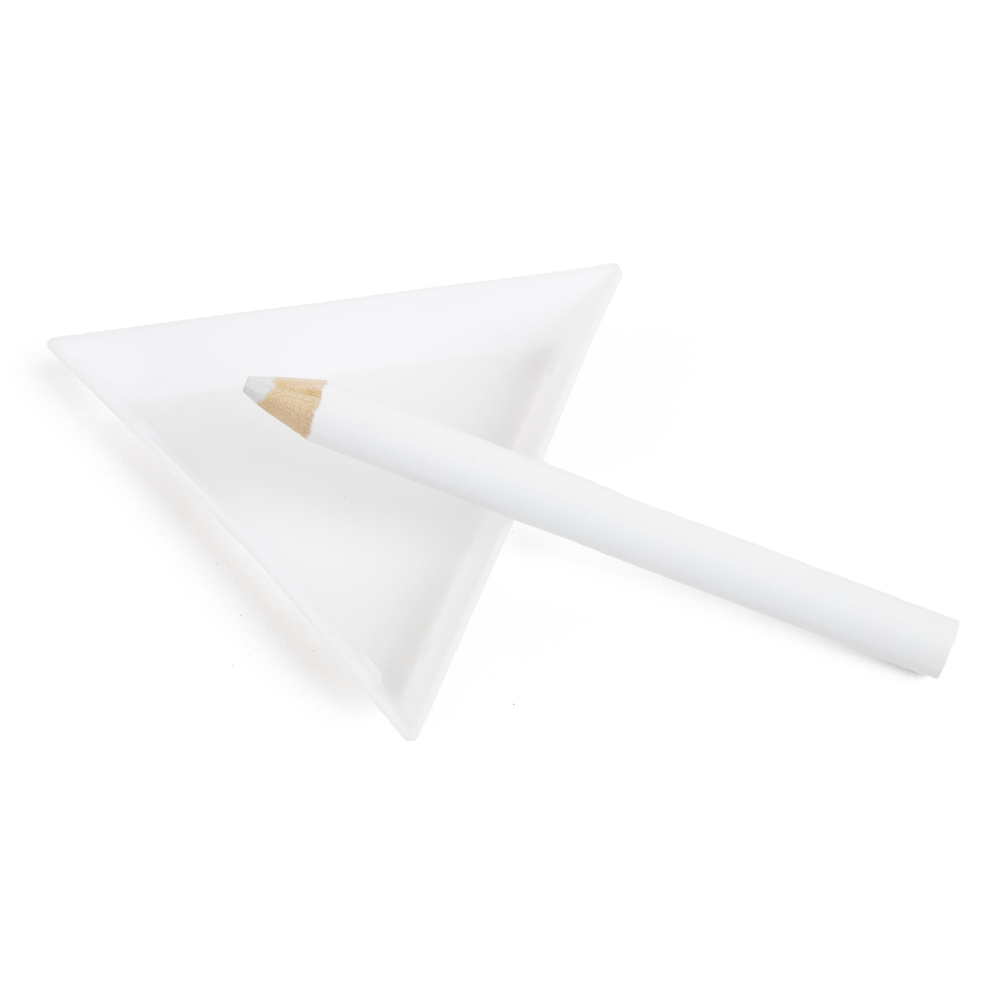 (4 pack) Cousin DIY Flatback Crystal Tool Kit, Plastic White Triangle Tray and Wax Pencil-Model 69996008