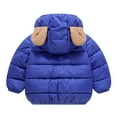 thumbnail image 4 of Toddler Boys Winter Coat Boys Puffer Jacket Zip up Long Sleeve Thicken Windproof Down Jacket Hooded Jackets Clothes for 12-24 Months Old Girl, 4 of 5
