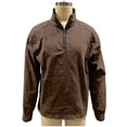 thumbnail image 3 of Hombres Zip Up Sudadera con Capucha de Pie Cuello Lavado Denim Afligido Medio Cremallera Manga Larga Casual Superior Poliéster Mezcla Chaqueta, 3 of 6
