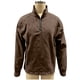 thumbnail image 4 of Ceisia Men's Vintage Washed Denim Quarter-Zip Sweatshirt | Loose Drop-Shoulder Stand Collar Pullover Gifts, 4 of 6