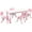 Pink, variant on Qaba Kids Table and 4 Chairs Set with Adjustable Height, Green