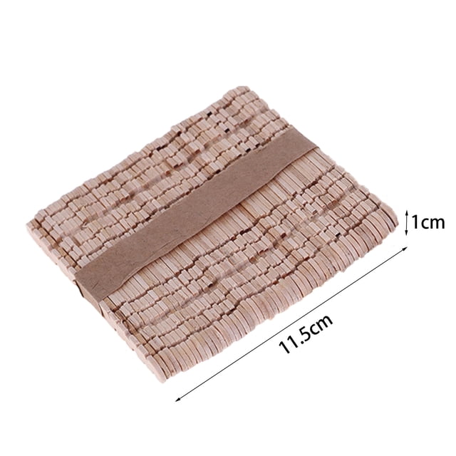 PVCS DIY Wood Primary Color Ice Cream Stick Can Be Made Creatively By Hand for Kitchen