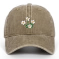 thumbnail image 2 of yuqude Khaki Low Profile Unstructured Dad Hat Trendy Embroidered Baseball Cap Unstructured Low-Profile Adjustable Fit - UPF 50 - for Running, Workouts & Outdoors One Size, 2 of 5
