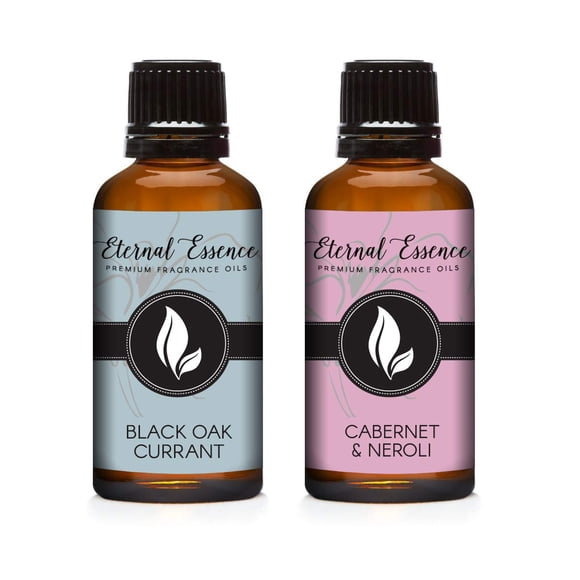 Aceite aromático Eternal Essence Oils, 30 ml, paquete de 2 unidades, grosella de roble negro, cabern