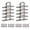 10-Pack Silver, variant on 10-Pack Stainless Steel 1.8 Inch M5 Strip Eye Plate Hooks, Enclosed Ring Hook for Ceiling Wall Mount & Boat Rigging Hanging Hardware