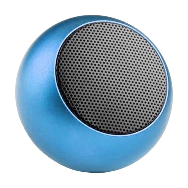 Altavoces Bluetooth pequeños, compactos y portátiles, ideales para viajes, camping y exteriores. Azul