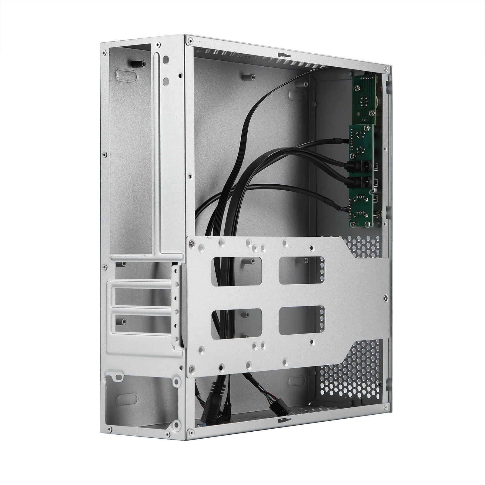 A10 Small Desktop Case 7.3L MATX Chassis HTPC PC Case Support 2.5 3.5inch Hard Disks Space Efficiency Cooling