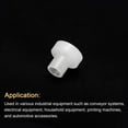 thumbnail image 5 of 60pcs Flanged Sleeve Bearings Plastic Bushings ID 4.1mm x OD 5.5mm x Length 9mm Nylon Bushings, White, 5 of 6