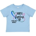 thumbnail image 3 of Inktastic Thyroid Cancer Awareness Pink, Blue, Teal Heart Ribbon Boys or Girls Baby T-Shirt, 3 of 5