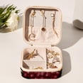 thumbnail image 6 of Thanksgiving Fruit Travel Portable Square Jewelry Organizer with Storage Box | Jewelry Display and Box for Rings, Earrings, Necklaces, Bracelets - Suitable for Girls and Women, 6 of 6