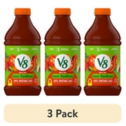 (3 pack) V8 Low Sodium Spicy Hot 100% Vegetable Juice, 46 fl oz Bottle