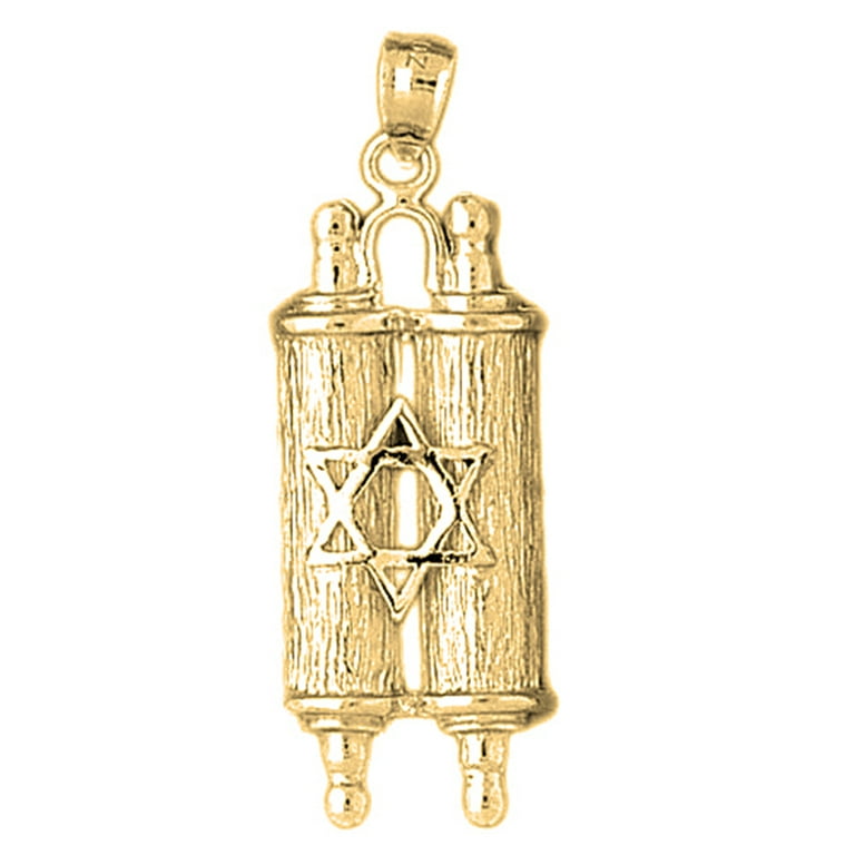 Gold deals torah pendant