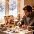 thumbnail image 7 of YAWUBT DIY Christmas Pearl Diamond Painting Art Kit with Frame, 7.87in Christmas Diamond Painting for Adults Beginner, Xmas Pearl Beads Art Craft for Home Wall Decor, 7 of 7