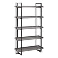 thumbnail image 4 of Furniture of America Sohl 5-Shelf Bookcase, Antique Gray, 4 of 8