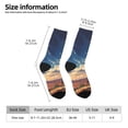 thumbnail image 2 of Vsdgher Western Desert Cloud Cowboy Crew Socks for Men & Women, Breathable Casual Athletic Ankle Socks, 2 of 6