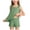 Green, variant on Girls Pajama Set With Cute Print Home Short Sleeve Shorts Pajama Set Print Tank Tops Elastic Shorts Pants Set Cartoon Print 2PCS Set Dailywear Set 13-14 Years