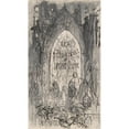 thumbnail image 2 of Félicien Rops 12x18 Black Ornate Wood Framed Double Matted Museum Art Print Titled - Study for Frontispiece for ‘Young People France’ by Theophile Gautier, 2 of 5