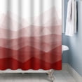 thumbnail image 3 of Tchckioa Red Gradient Waterproof Shower Curtain,36x72 Inch Hooks Bath Curtain for Bathroom Decor, 3 of 6