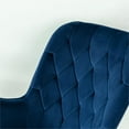 thumbnail image 6 of Severn Mid-Century Modern  Tight Back Velvet Rocking Chair  in Blue, 6 of 9