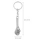 thumbnail image 3 of EeaseMX 4 llaveros con forma de herramienta, llaveros únicos, adornos para llaves para hombres y mujeres (plata), 3 of 7