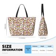 thumbnail image 4 of Pofeuu Colorful Fishes Print Beach Bag,Waterproof Sandproof Beach Tote Bag, Large Capacity Foldable Beach Bags for Women, 4 of 7