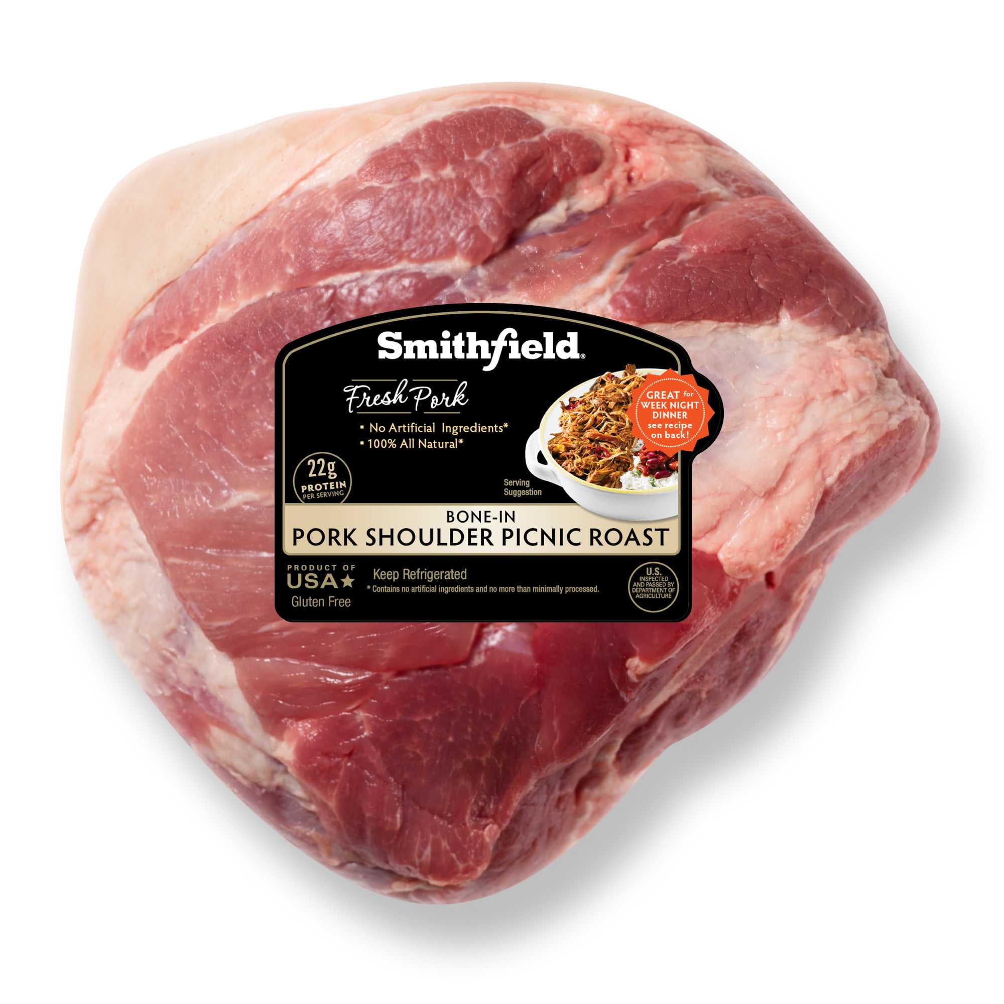 Smithfield Fresh Pork Shoulder Picnic Roast Bone-In, 6-11.5 lb - Walmart.com - Walmart.com