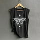 thumbnail image 4 of Camisetas sin mangas para mujer, chaleco fino de verano con estampado de margaritas y girasoles, chaleco sin mangas de manga corta, Jersey holgado informal, camisetas tipo túnica Fridja  qr1899, 4 of 6