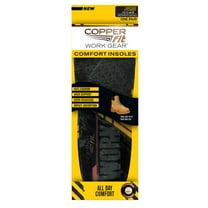 Copper Fit® WORK GEAR Comfort Insoles | High Impact Cushioning | Men’s Size 8-13