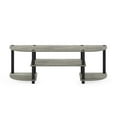 thumbnail image 3 of Furinno Turn-S-Tube Wide TV Entertainment Center, Oak Gray/Black, Wood, 47 in, 3 of 6