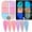 Multicolor, variant on Luminous Neon Powder - Glow in The Dark Nail Powder, 6 Colors, Iridescent Pigment, Body Paint, Night Light Nail Art, Halloween Makeup, DIY Nails, Teens, Women, Party Easter, St. Makeup Organizers