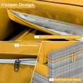thumbnail image 2 of Pakunoda 14 Pcs Patio Outdoor Cushion Covers Replacement Slipcovers with Zipper Non-Slip for Garden Furniture Sofa Chair 3 Size Protector, Cover Only, Yellow, 2 of 4