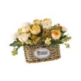 thumbnail image 2 of Flores artificiales con cubierta central decoración del hogar suministros de fiesta de regalo decoración de escritorio para la oficina de bodas Amarillo, 2 of 8