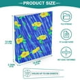 thumbnail image 5 of Blue Rain Flowers 12.4x10.6in PVC Round Ring Binder, D-Ring 3-Hole, Metal Clip, 200 Sheets, 5 of 10