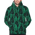 thumbnail image 4 of Hoodies for Men - Mint Bird Feathers Long Sleeve Comfrt Men'S Fashion Hoodies & Sweatshirts, Sweatshirts for Men Hoodies Pullover Clothing Clothes with Pouch, 4 of 7