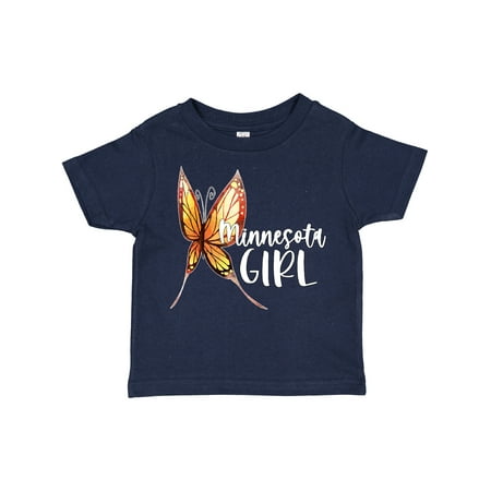 

Inktastic Minnesota Girl- Butterfly Gift Toddler Toddler Girl T-Shirt