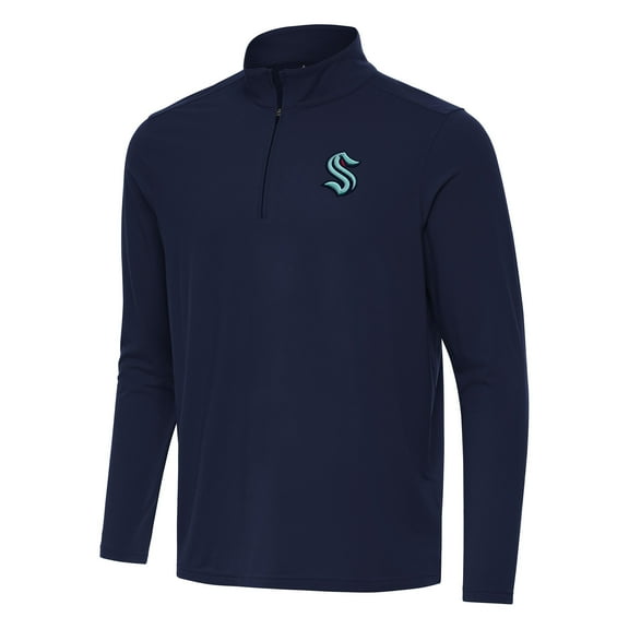 Men's Antigua Navy Seattle Kraken Intent Quarter-Zip Top