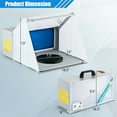 thumbnail image 3 of Costway Airbrush Spray Booth Kit Portable with LED Light&Filter Hose for Model Painting DIY, 3 of 9