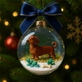 thumbnail image 3 of Antqov Christmas Balls Ornaments, Cat & Dog Xmas Crystal Glass Ball Hanging Decorations for Christmas Tree Ornaments, Home Holiday Party Decor (3.14 Inch), 3 of 4