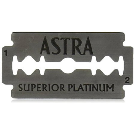 astra platinum double edge safety razor blades ,100 blades (20 x (Best Double Blade Safety Razor)