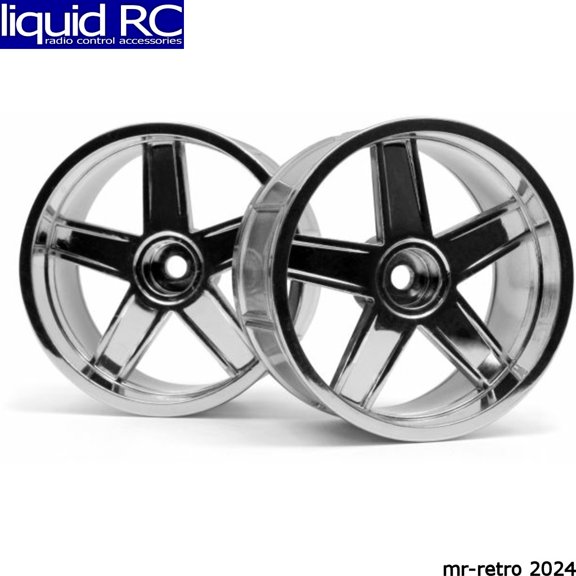 HPI 33478 LP35 Wheels MF Type Chrome 9mm Offset (2)