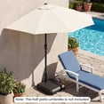 thumbnail image 4 of Gymax Umbrella Base for Half Patio Umbrellas Water & Sand Fillable Umbrella Stand, 4 of 10