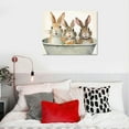 thumbnail image 4 of Awypu Rabbit Bathroom Wall Art Funny Bathtub Pictures Wall Decor Bunny In Toilet Canvas Prints Framed Modern Cute Animals Painting Artwork for Bath Lavatory Washroom Restroom Living Room, 4 of 4