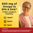 thumbnail image 4 of Nature Made Omega-3 Fish Oil & Algae Oil 1200 mg Softgels, Omega 3 Supplements, 90 Count, 4 of 10