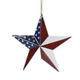 thumbnail image 2 of 4th of July Metal Barn Star Wall Decor – Americana Flag Design, Distressed Rustic Finish, Easy Hanging, Patriotic Decoration for Independence Day, Home Walls, Garden, Patio, Mantle, Yard Display, B, 2 of 9