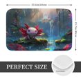 thumbnail image 2 of Balery Pond Cute Axolotl Felpudo de franela, resistente a las manchas y a la decoloración, para uso interior y exterior, fácil de limpiar, 40 x 60 cm, 2 of 7