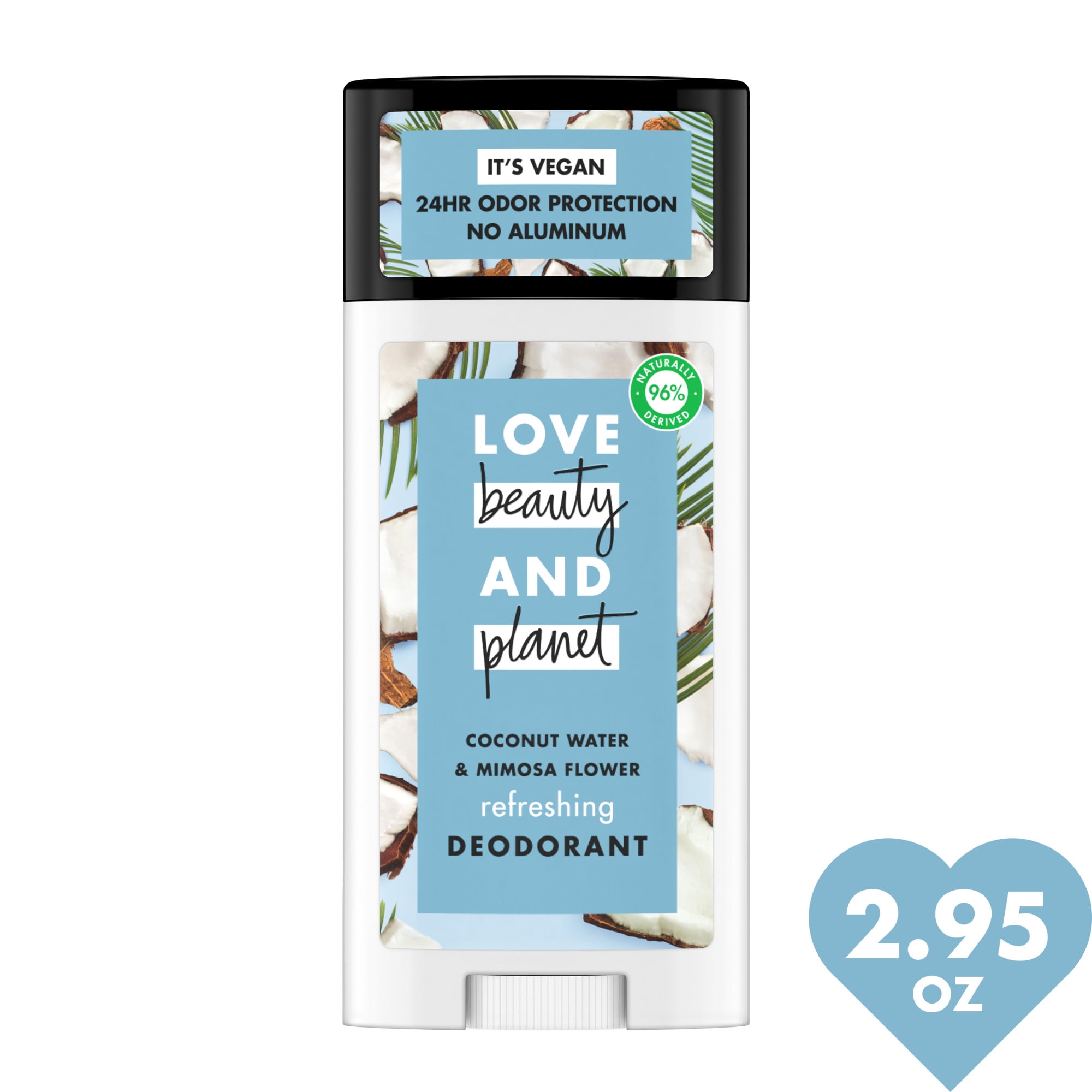 Love Beauty and Coconut Water and Mimosa Flower Deodorant, 2.95