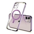 thumbnail image 1 of Funda De Silicona Transparente Para IPhone 13 12 11 Pro Max 12Mini 13Mini Cargador Inalámbrico Magsafe Galvanoplastia Magnética Cubierta Protectora, 1 of 4
