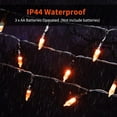 thumbnail image 3 of Morttic 2 Pack Orange String Lights 16.4Feet 50 LED Battery Operated Waterproof Mini Fairy Lights Show with 8 Modes for Outdoor Indoor Patio Xmas Tree Birthday Party Holiday Christmas Decorations, 3 of 8