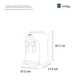 thumbnail image 3 of Dispensador de Agua Mabe de Mesa Negro 2 Llaves Fría Caliente Compacto 127 V, 3 of 4